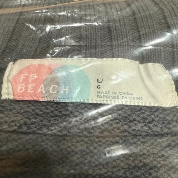 Free People Hailee Cardi  Set - Light Gray aka Peppery 🎉 NWOT - Picture 12 of 13